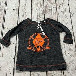 Women's Philadelphia Flyers Gray NHL Hockey Hoodie Shirt